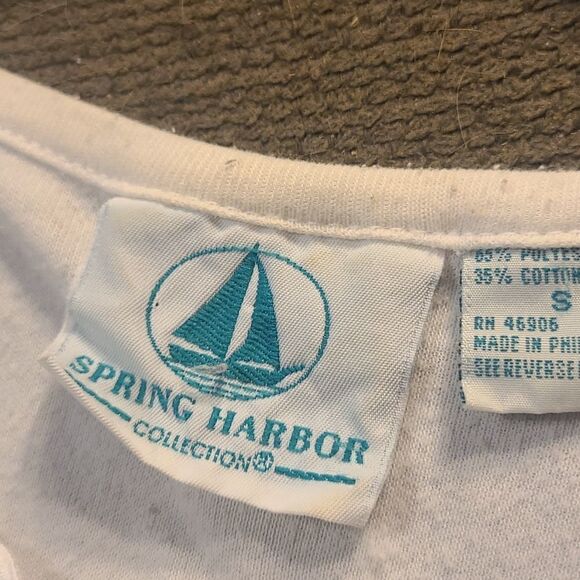 Spring Harbor Collections White Short Sleeve Top - Picture 4 of 5